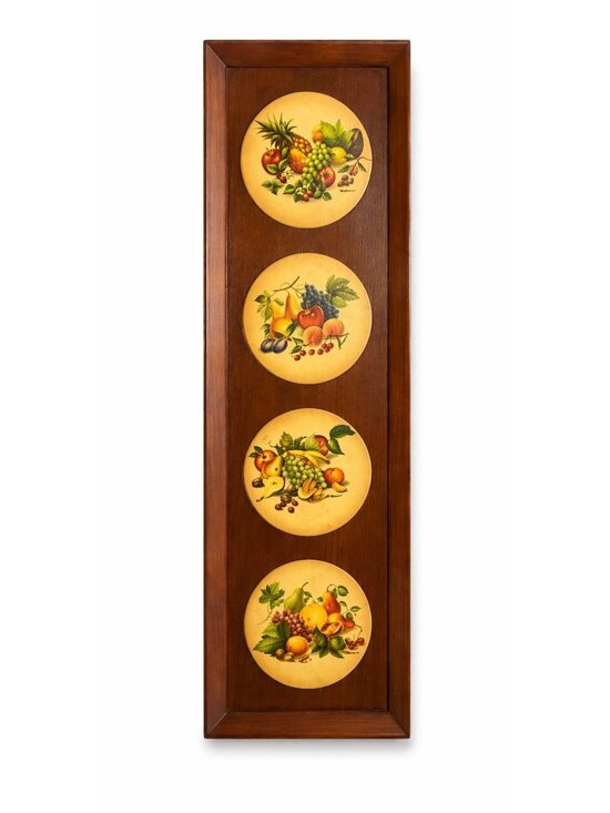 Other - Wall Art Fruit Panel RF Harnett Embossed Still Life Vintage Kitchen Home Decor M